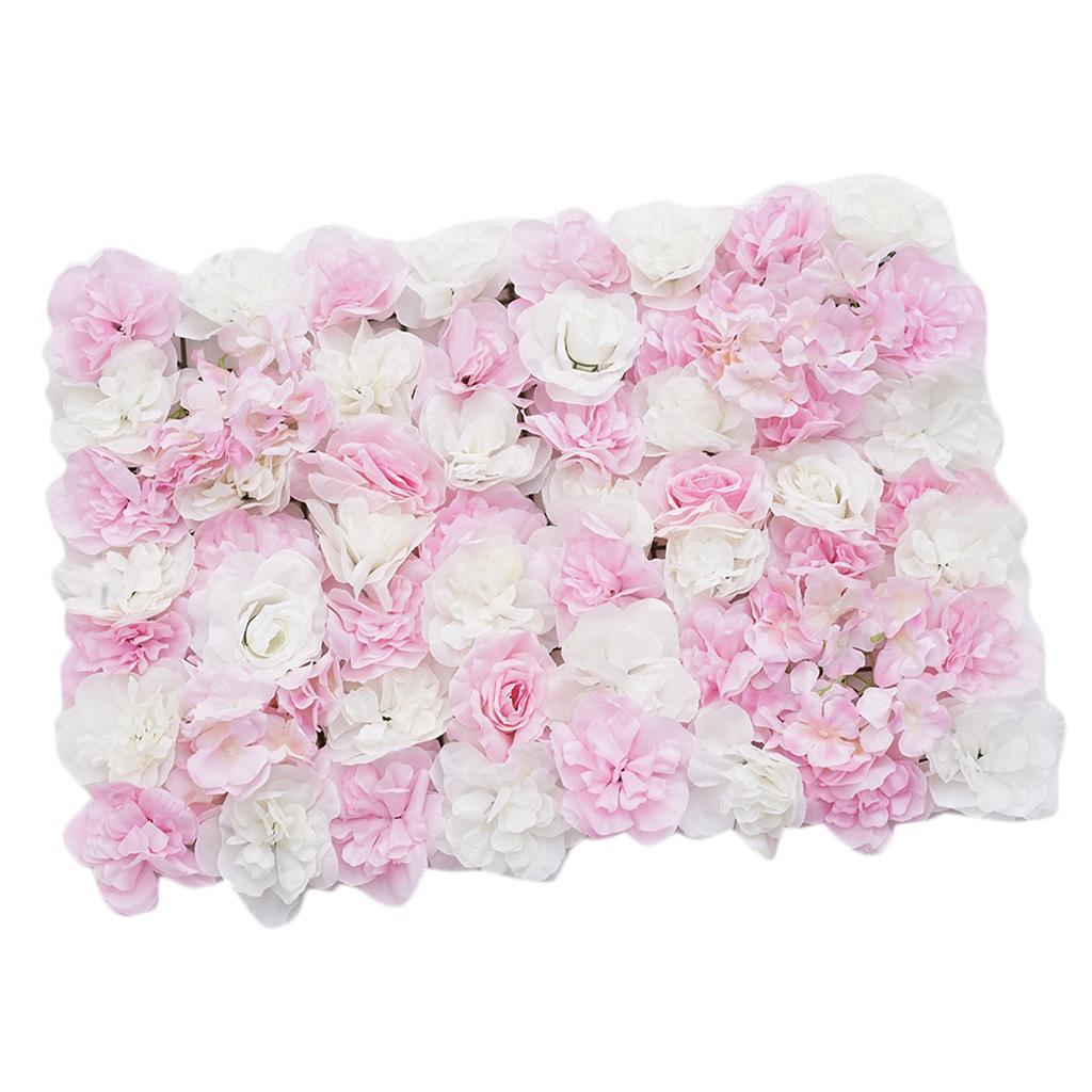 Flower Wall Panel - Panneau de fleurs artificielles, pilier de