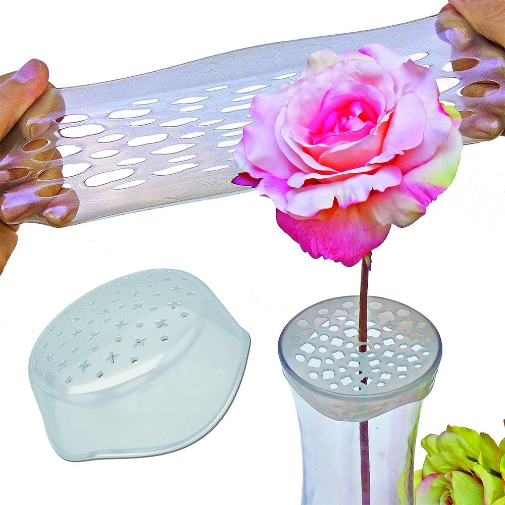 Centerpiece Stick - Porte-fleurs auto-adhésif réutilisable, organisateur de fleurs