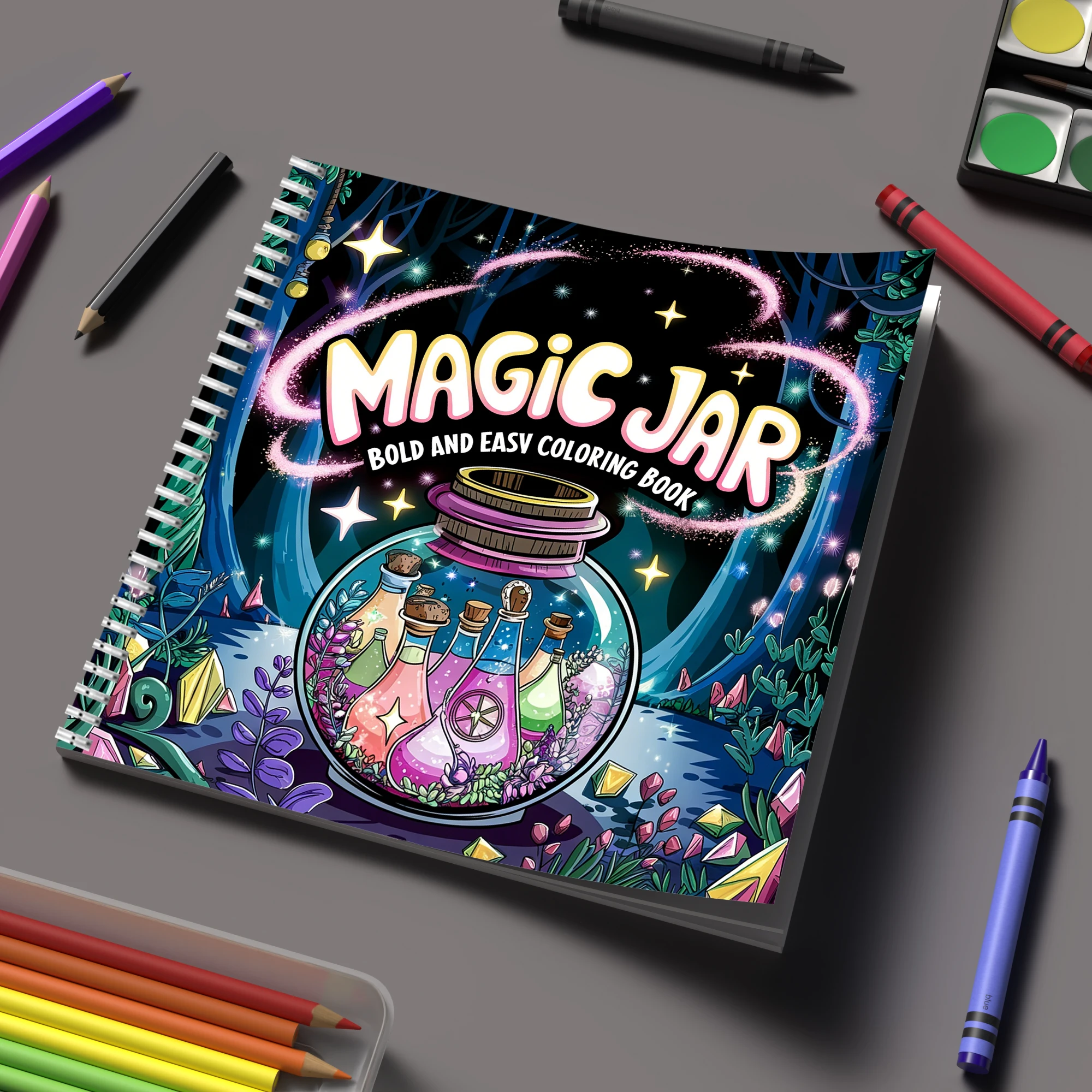 Supply Event - Carnet de coloriage magique pour adultes,