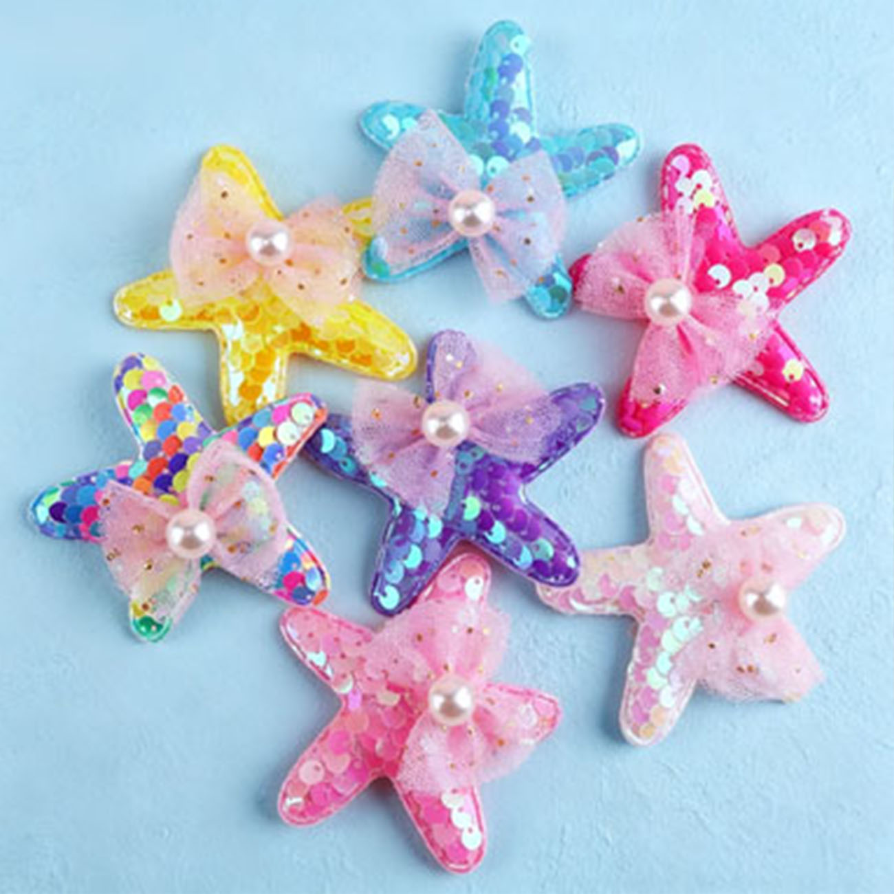 Glitter Tablecloth - 1/7 Pièces Pinces à Cheveux Sirène