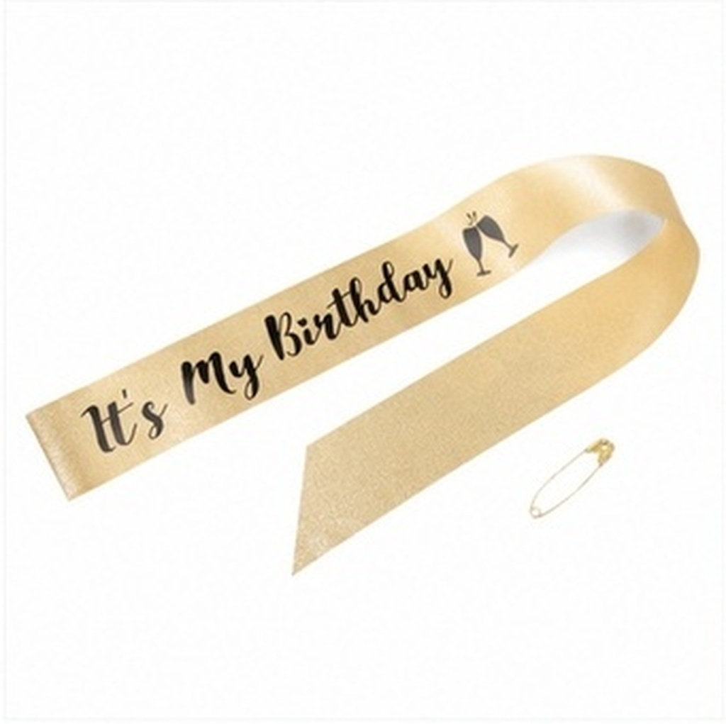 Birthday Sash Glitter - 1 pièce, écharpe de fête d'anniversaire,