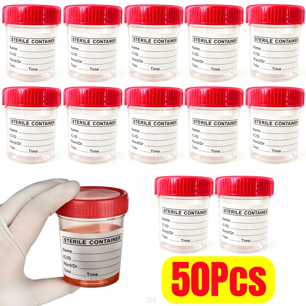 Plastic Cup 50Pcs - Lot de 50 gobelets urinaires jetables
