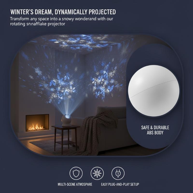 Event & Party Supply Photos - Lampe projecteur LED flocon de neige