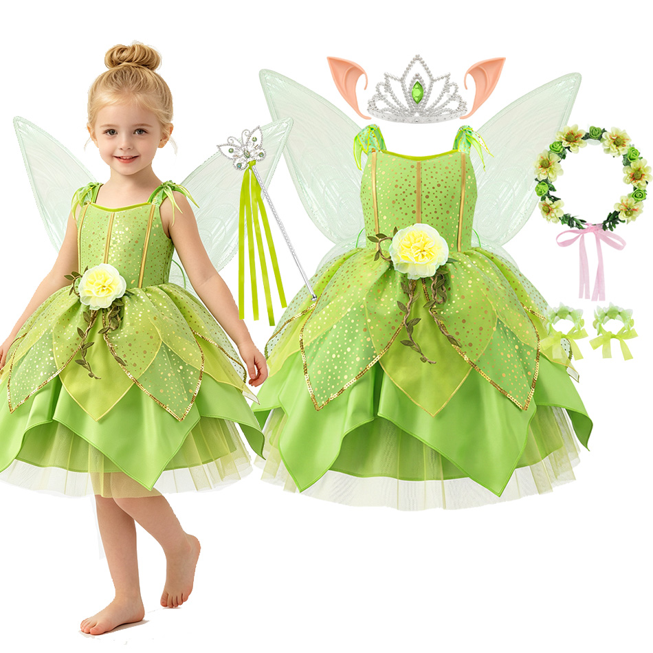 Robe de fée verte à fleurs pou - Glitter Tablecloth avis et prix