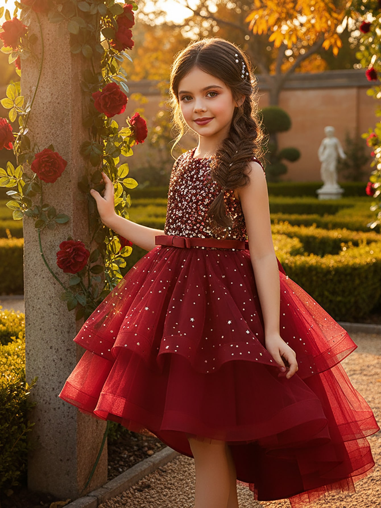 Robe de princesse à fleurs et  - Glitter Tablecloth avis et prix