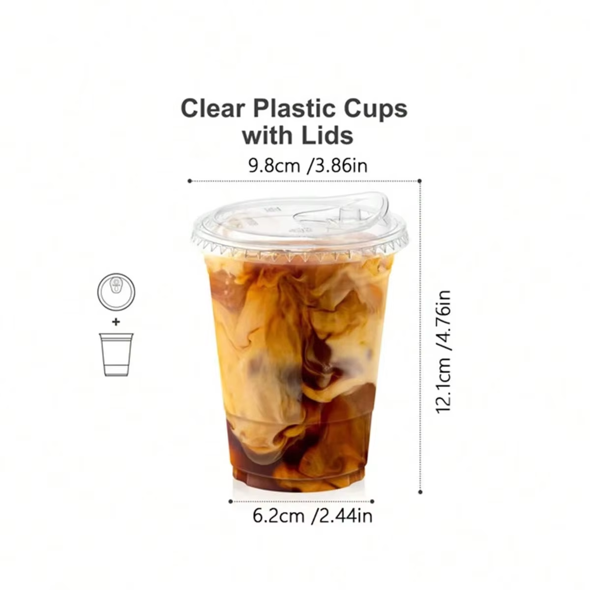 Gobelets à café jetables, gobe - Plastic Cup 50Pcs avis et prix