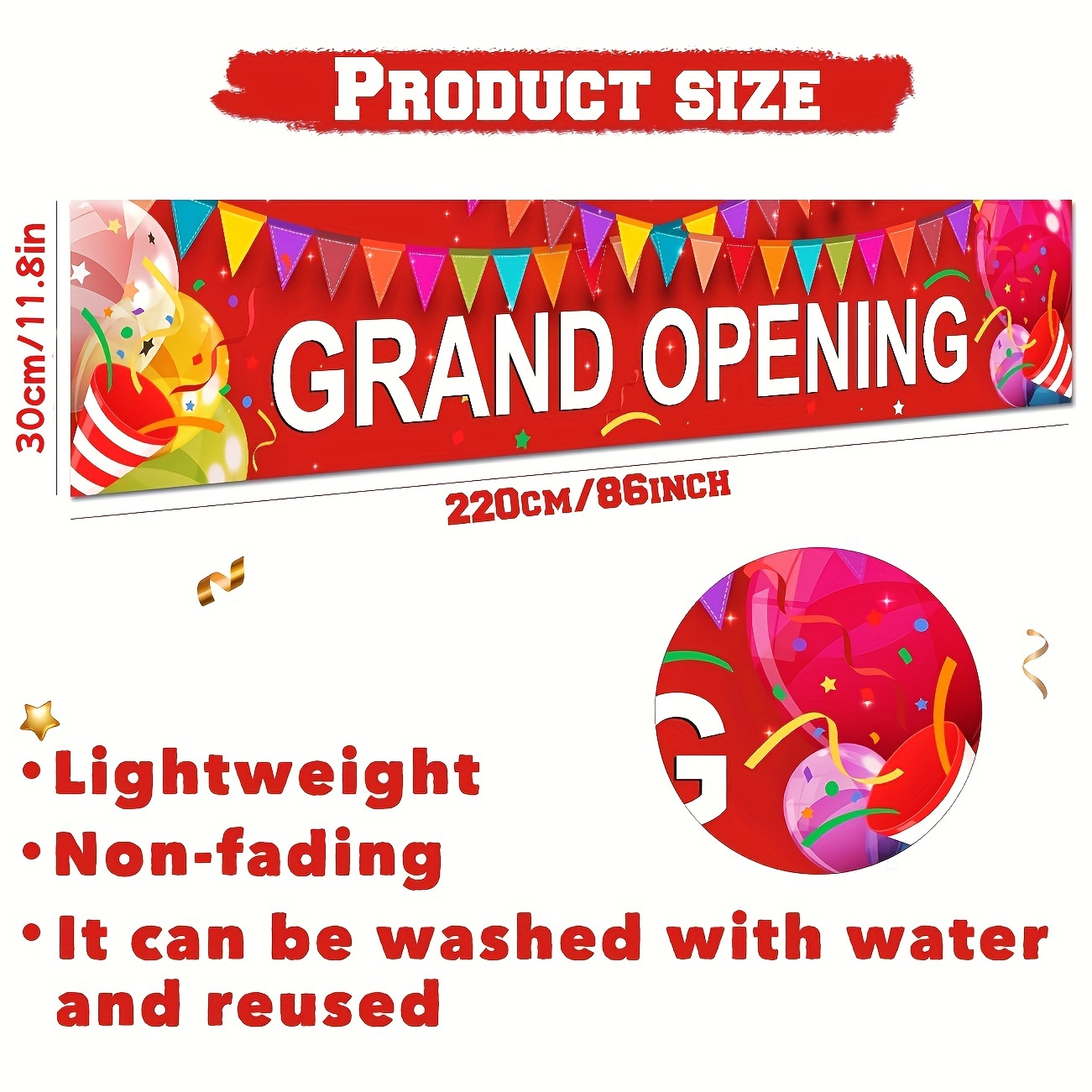 Bannière d'ouverture pour maga - Party Event Supply Store avis et prix