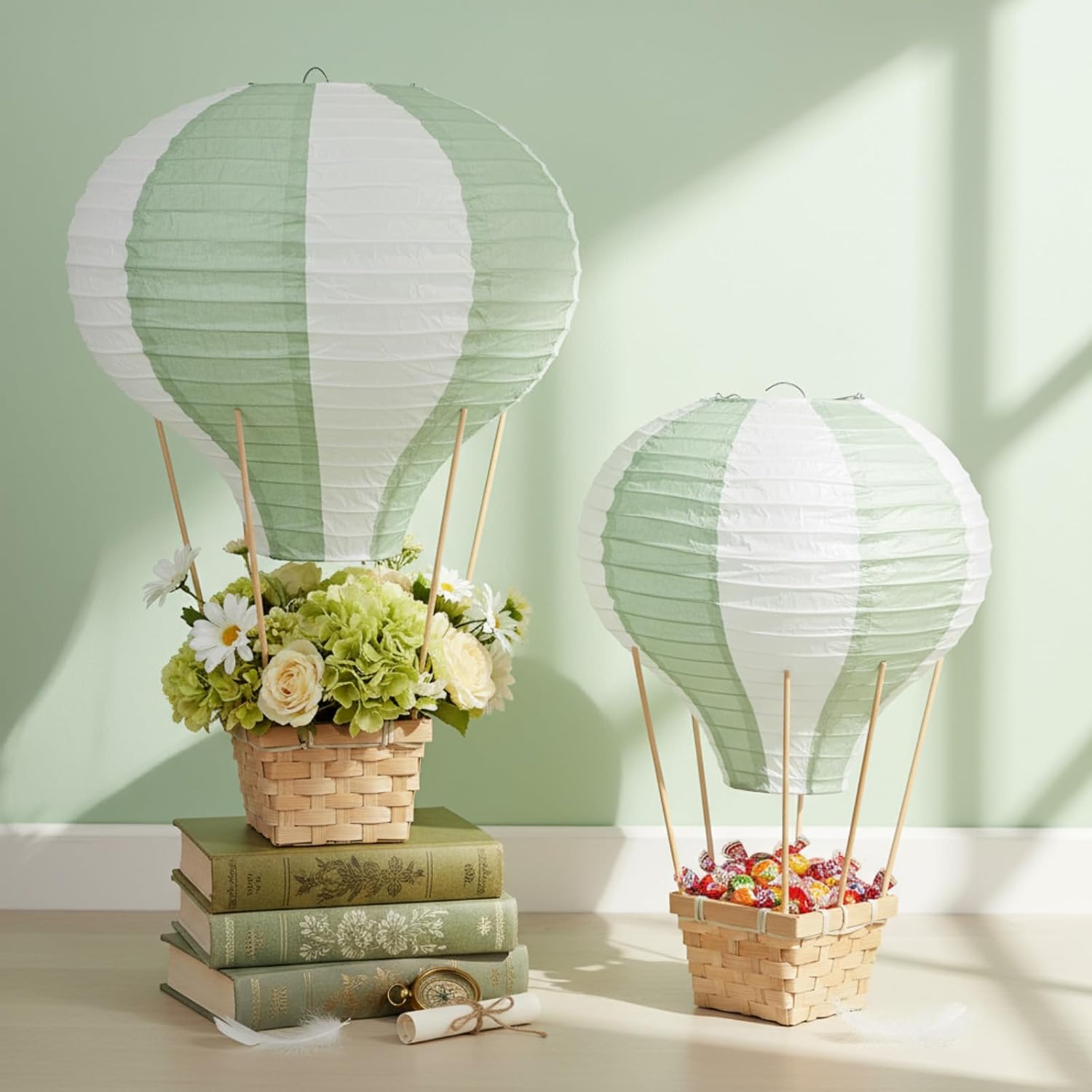 6-24 lanternes en papier coule - Centerpiece Stick avis et prix