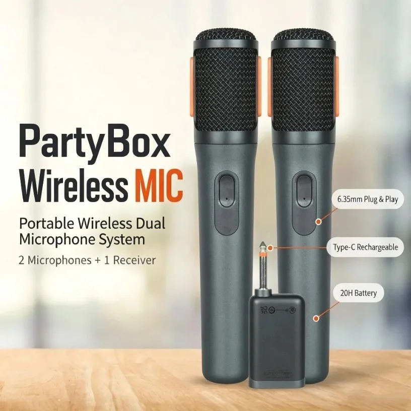 Microphone sans fil double por - Event & Party Supply Photos avis et prix