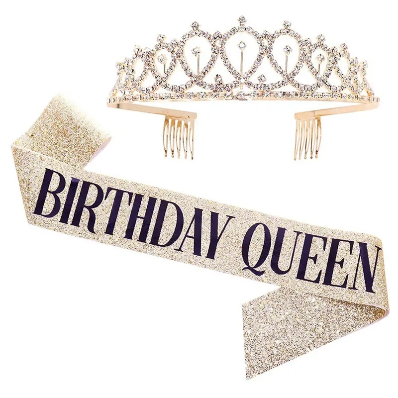 Couronne d'anniversaire en cri - Birthday Sash Glitter avis et prix