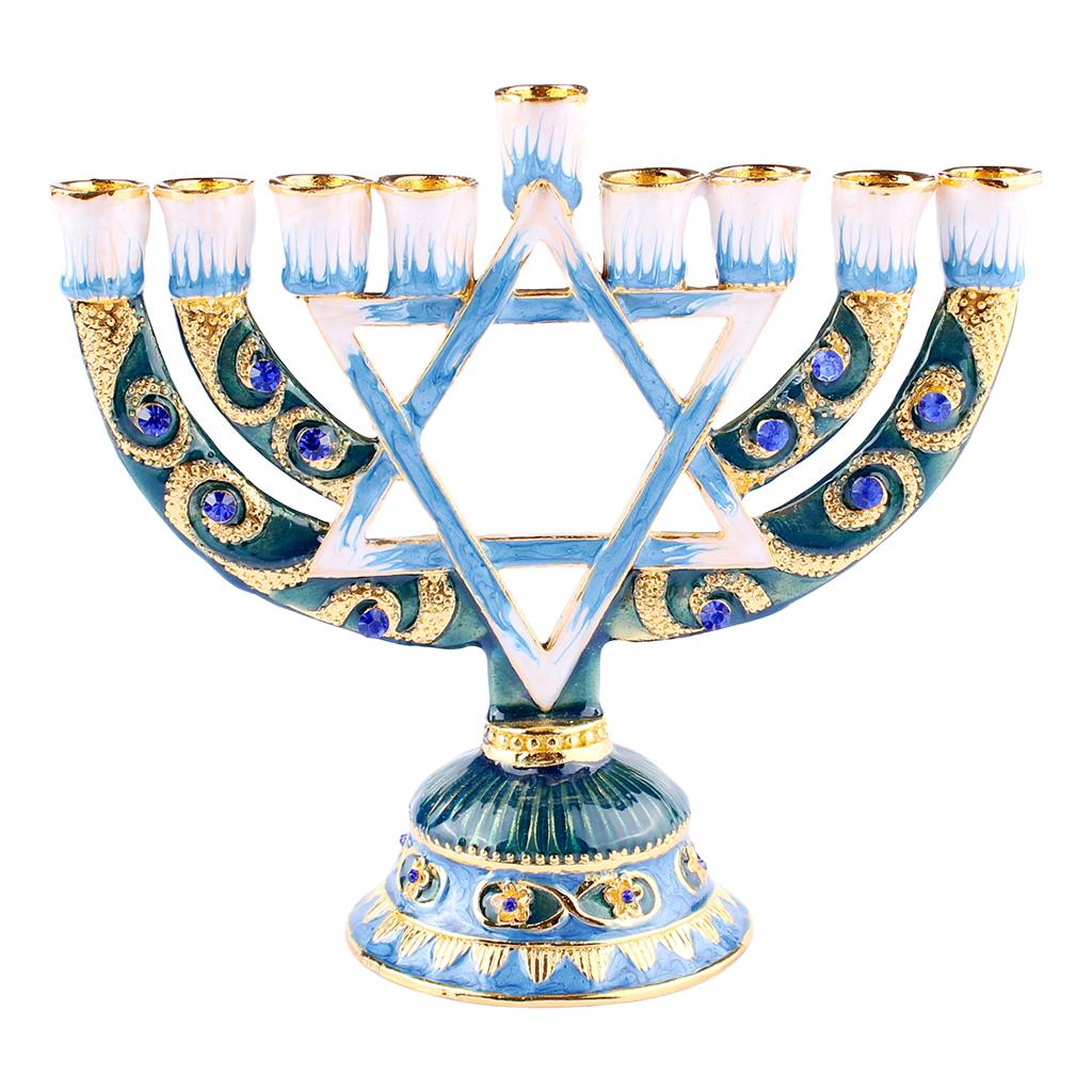 Chandelier Menorah Peint à la  - Centerpiece Stick avis et prix