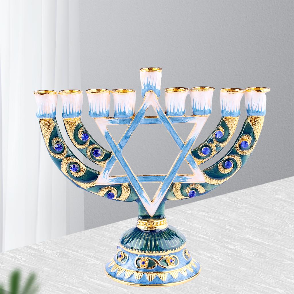 Chandelier Menorah Peint à la  - Centerpiece Stick avis et prix