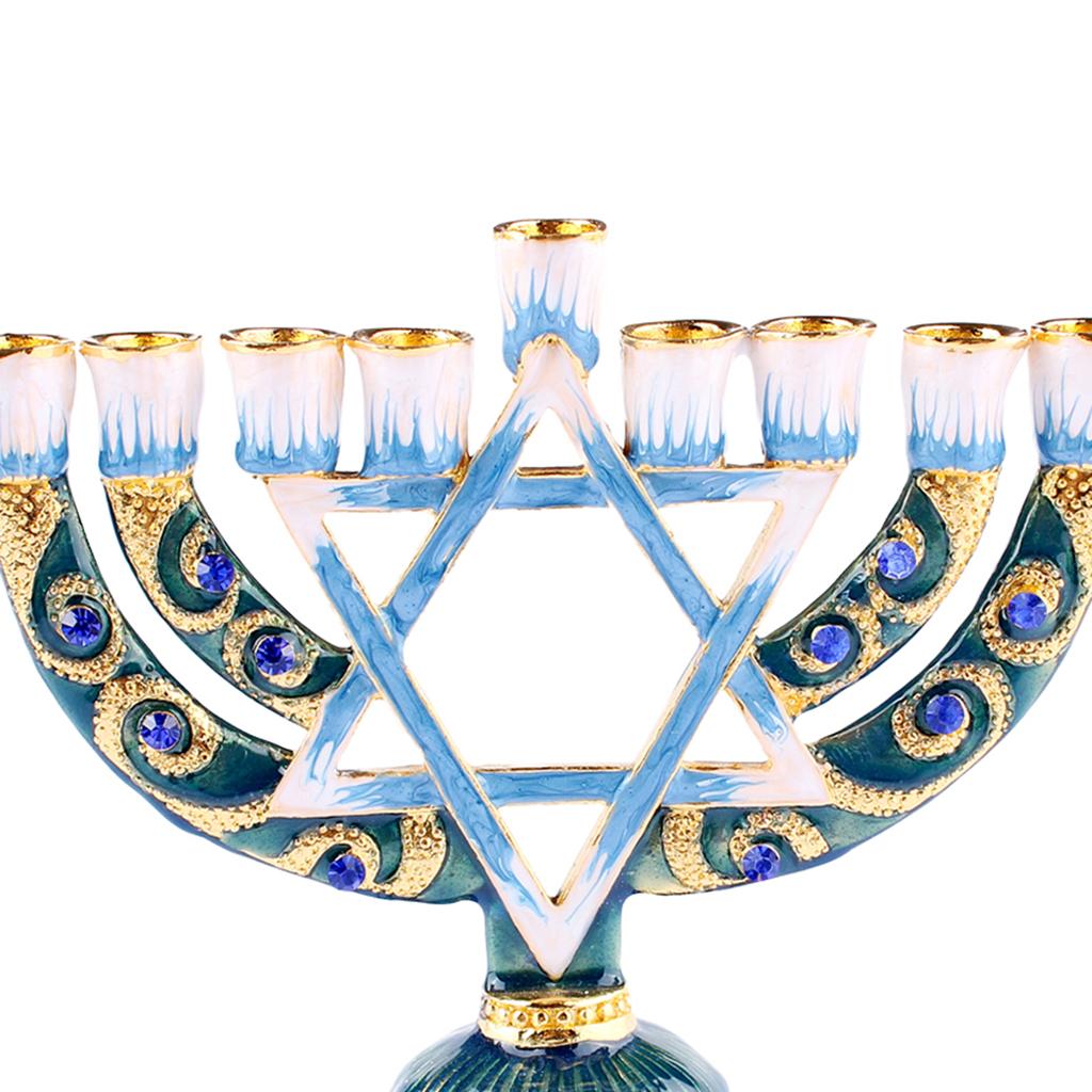 Chandelier Menorah Peint à la  - Centerpiece Stick avis et prix