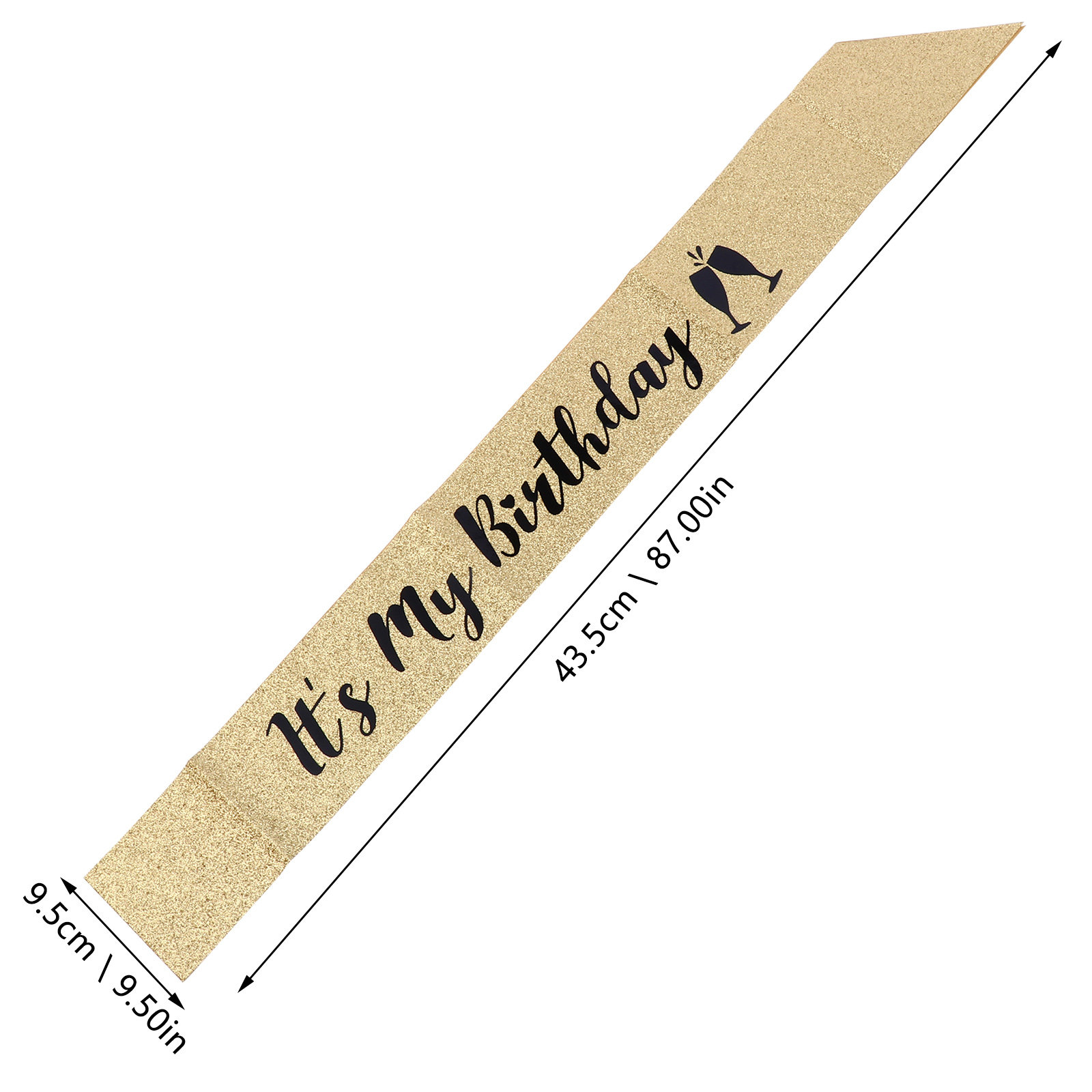1 pièce, écharpe de fête d'ann - Birthday Sash Glitter avis et prix