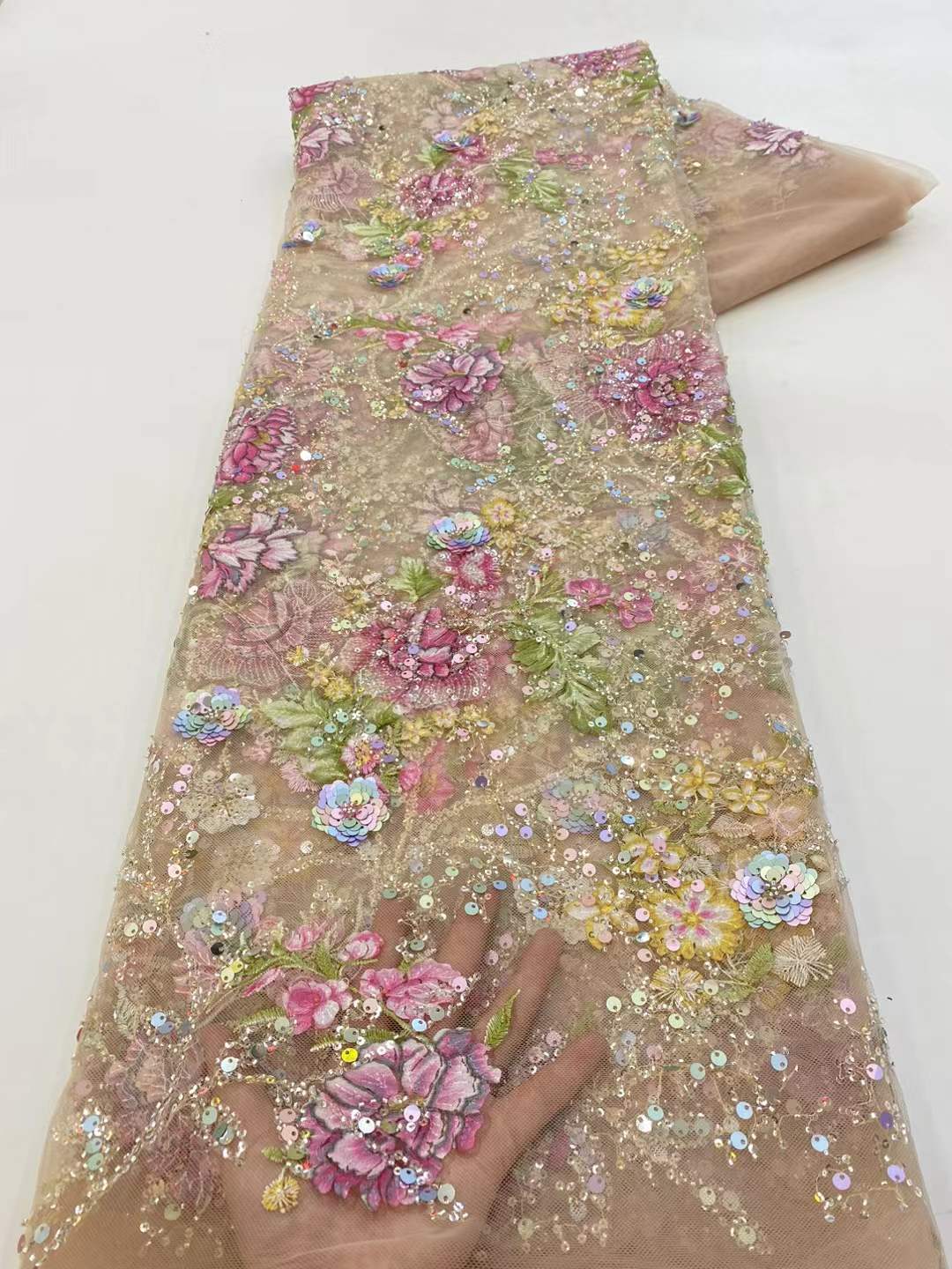 Tissu de dentelle africaine 20 - Glitter Tablecloth avis et prix