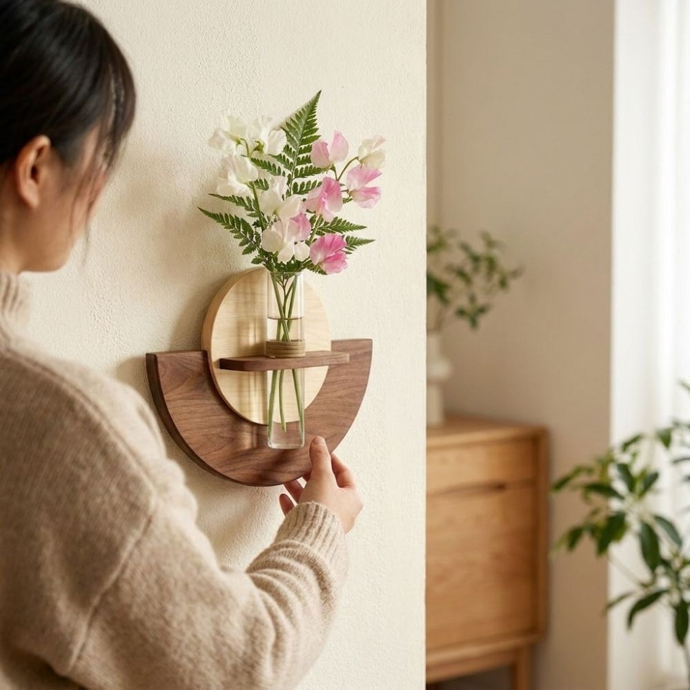 Étagère murale ovale en bois p - Flower Wall Panel avis et prix